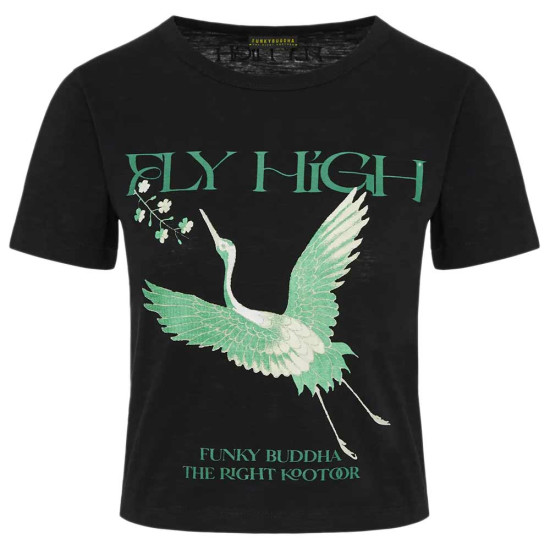 Funky Buddha Γυναικεία κοντομάνικη μπλούζα